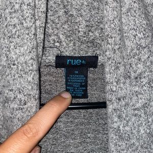 Gray and black speckled cardigan